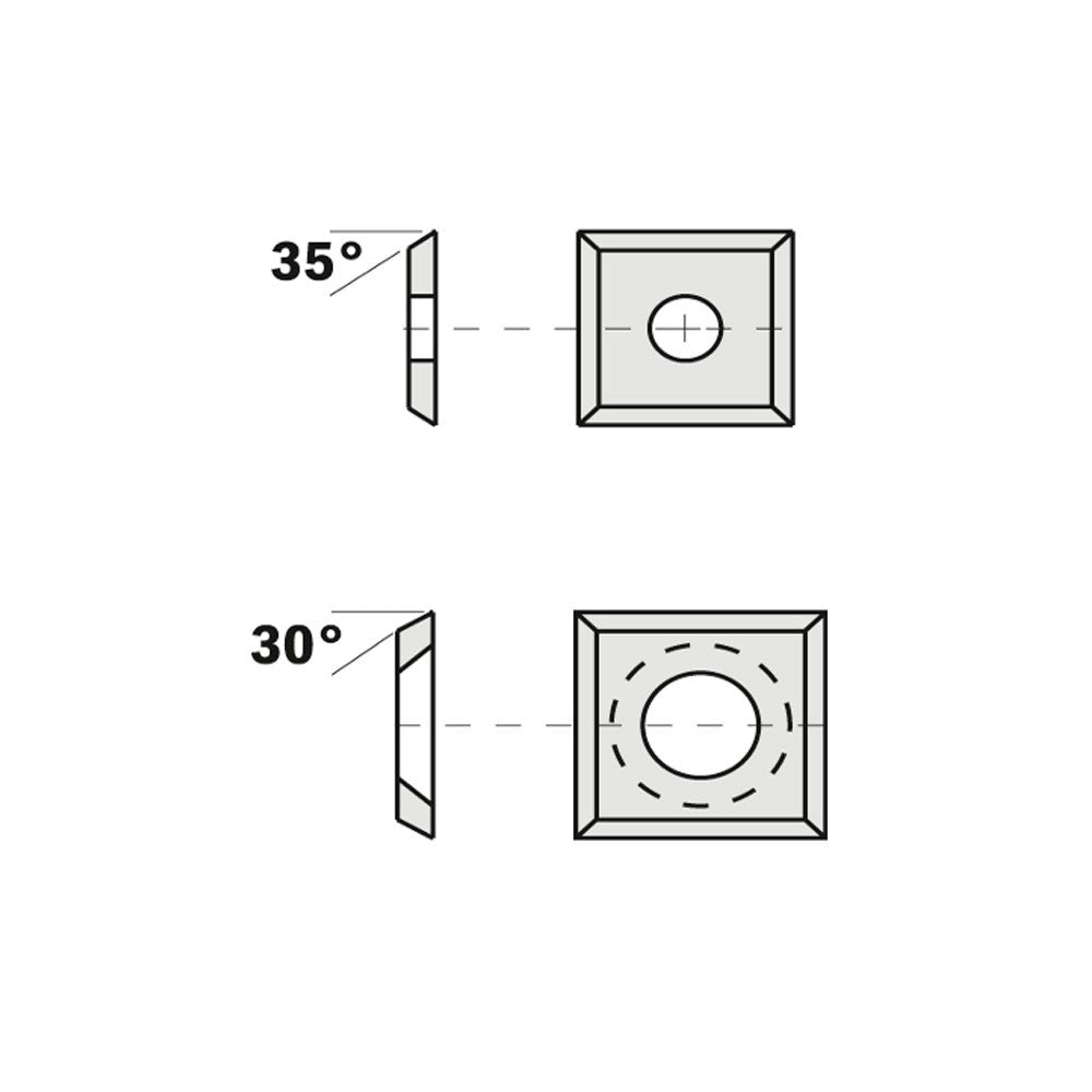 Wendeplatte 10,5 mm x 10,5 mm x 1,5 mm